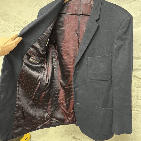 Alexandre Vintage Tailored Sport Coat Wool Made in England Insulated Blazer EUC - Picture 10 of 11